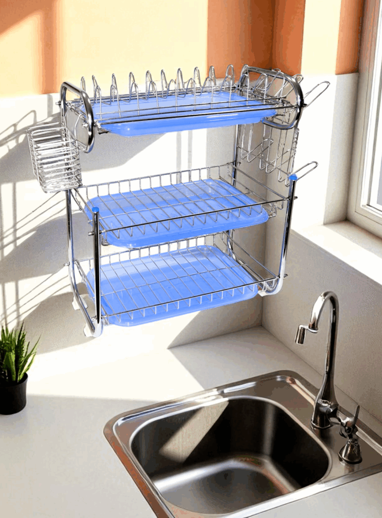 dish rack utensils stand, pathre stand, kitchen rack, dish drainer, pathiram stand, wall mount kitchen rack, sink rack, stainless steel stand, stainless steel kitchen organizer